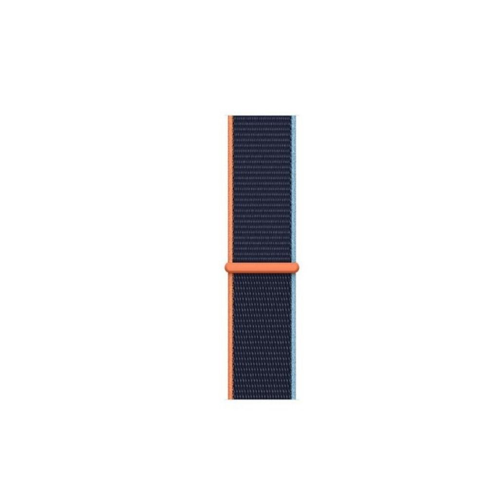 Apple Watch SE GPS + Cellular MYEW2HN/A 44 mm Silver Aluminium Case with Deep Navy Sport Loop  (Blue Strap, Regular)