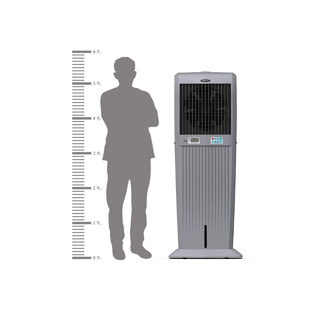 Symphony 100 L Tower Air Cooler (Grey, Storm 100i)