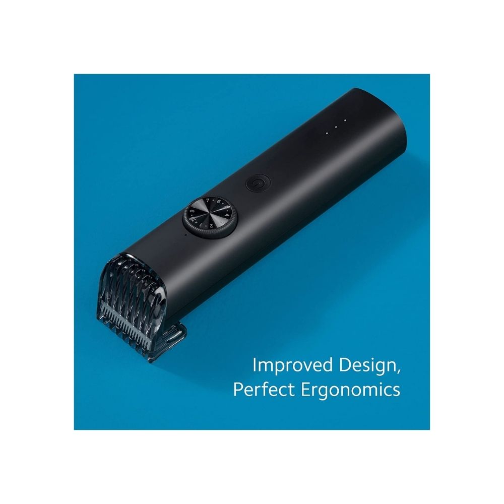 MI Cordless Beard Trimmer 1C, with 20 Length Settings, 60 Minutes of Usage, & USB Fast Charging, Black