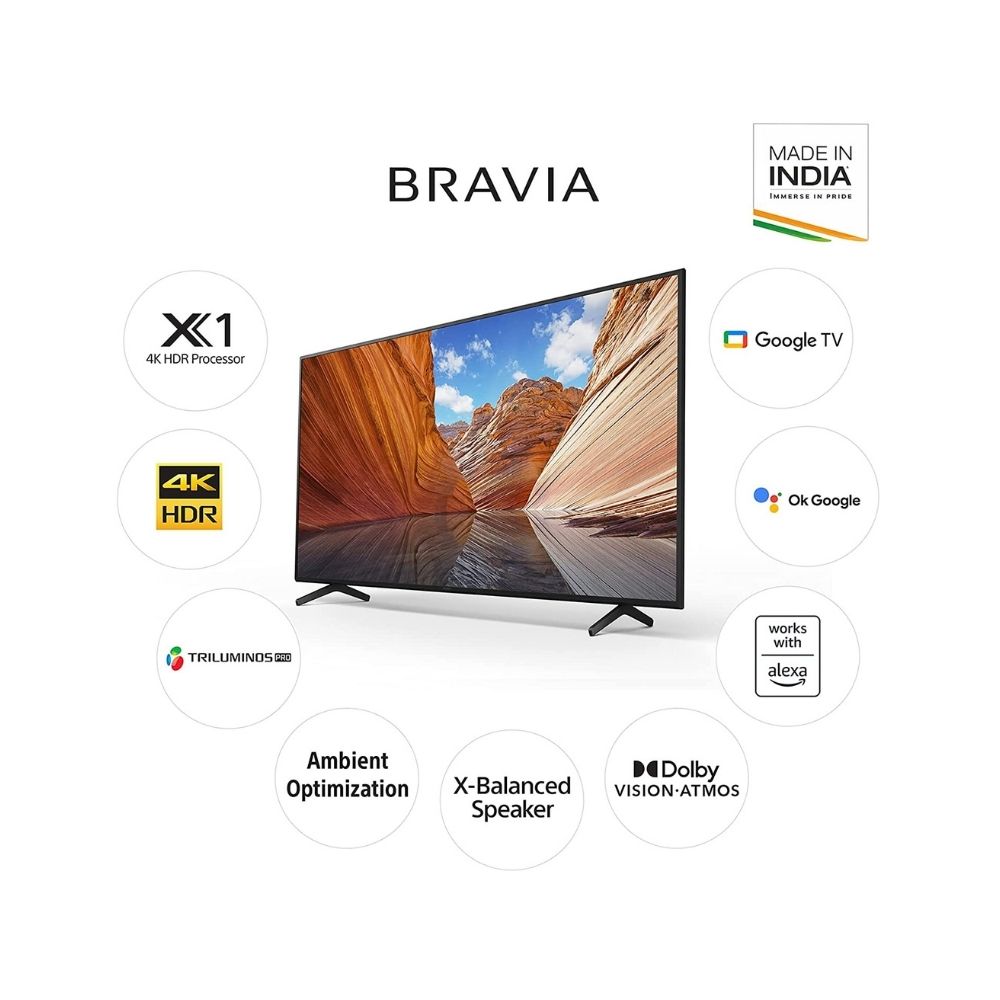 Sony Bravia 189 cm (75 inches) TV KD-75X80J (Black)