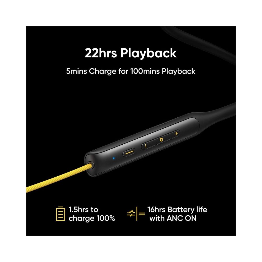 Realme Buds Bluetooth Wireless Pro in Ear Earphones with Mic (Yellow)