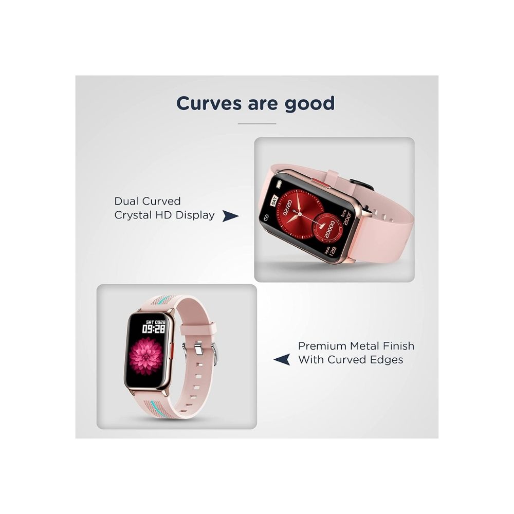 Pebble Aspire Limited Edition Smartwatch for Men Women, 1.57 (Rose Gold)