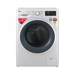 LG 6.5 kg Fully Automatic Front Load with In-built Heater Silver  (FHT1265ANL)