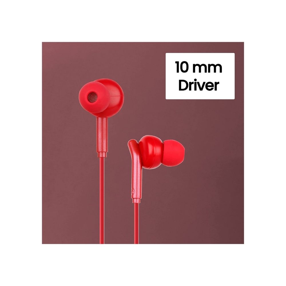Zebronics Zeb-Bro in Ear Wired Earphones(Red)