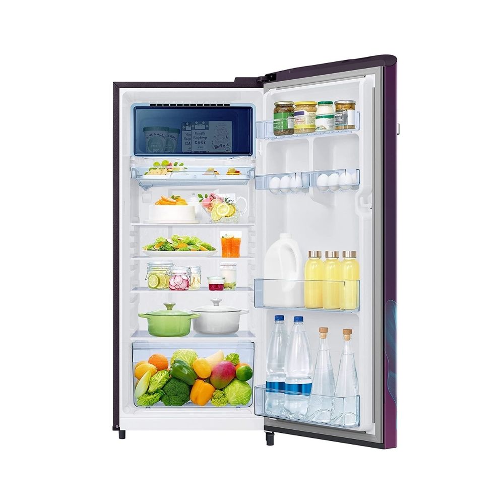 Samsung 225 L 3 Star Inverter Direct cool Single Door Refrigerator (RR23A2E2Y9R/HL, Digi-Touch Cool, Paradise Bloom Purple)