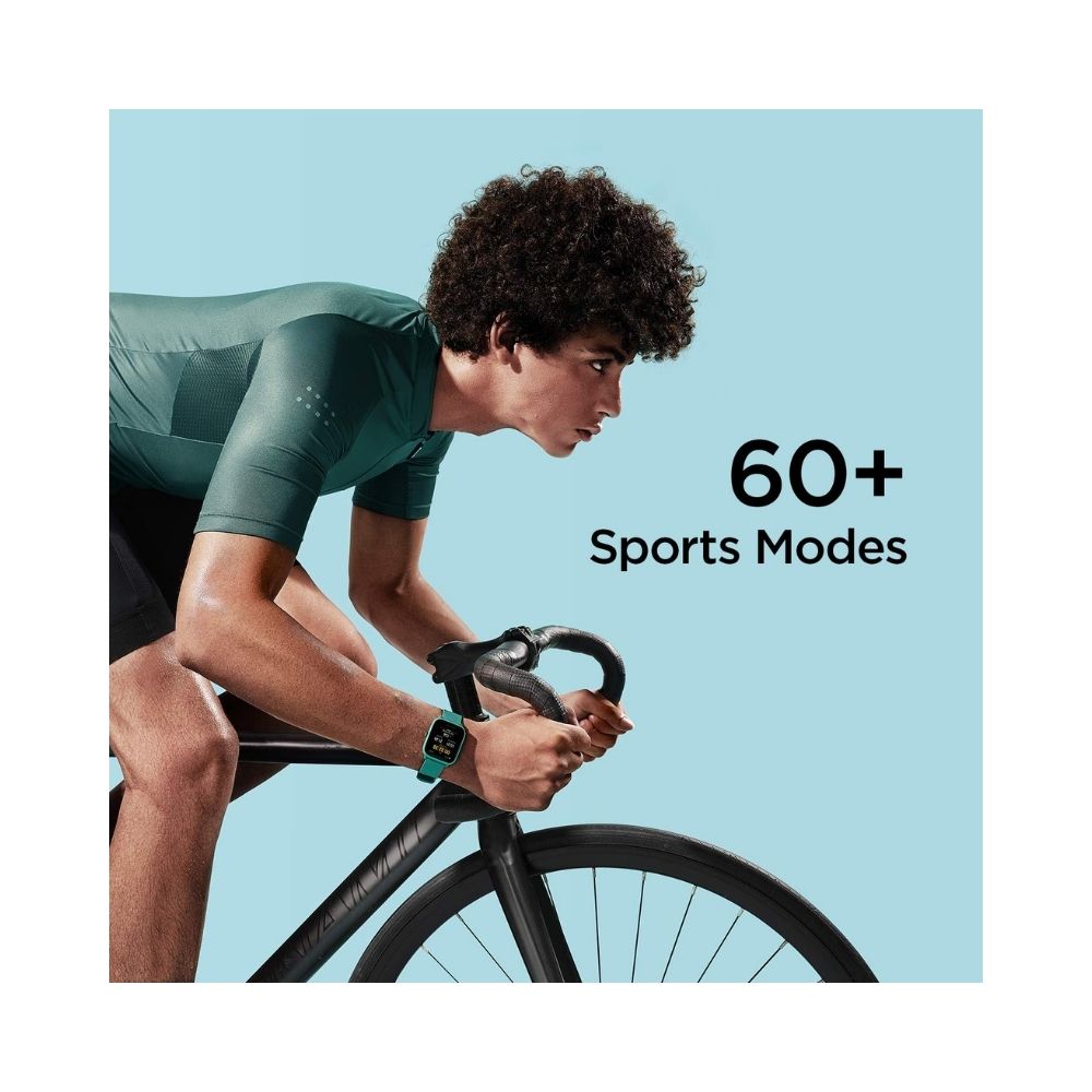 Amazfit Bip U Pro Smartwatch (Green Strap, Regular)