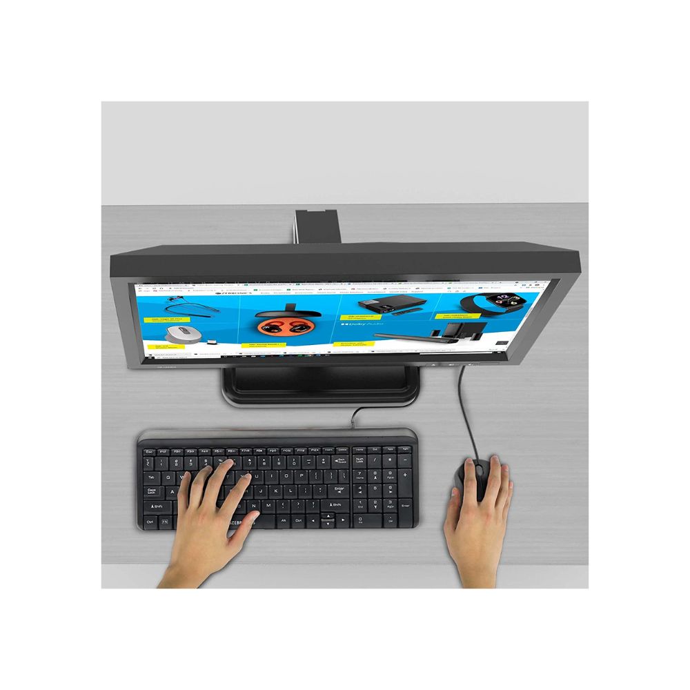 Zebronics Zeb-Glide USB Wired Multimedia Keyboard for PC/Laptop with Rupee Symbol Key