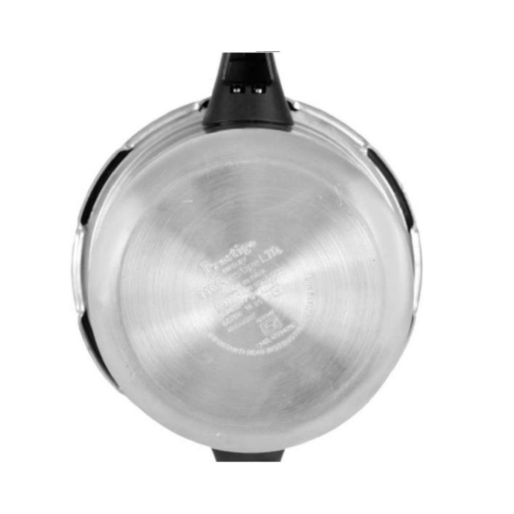 Prestige Popular Aluminium Pressure Cooker, 5.5 Litres, Silver
