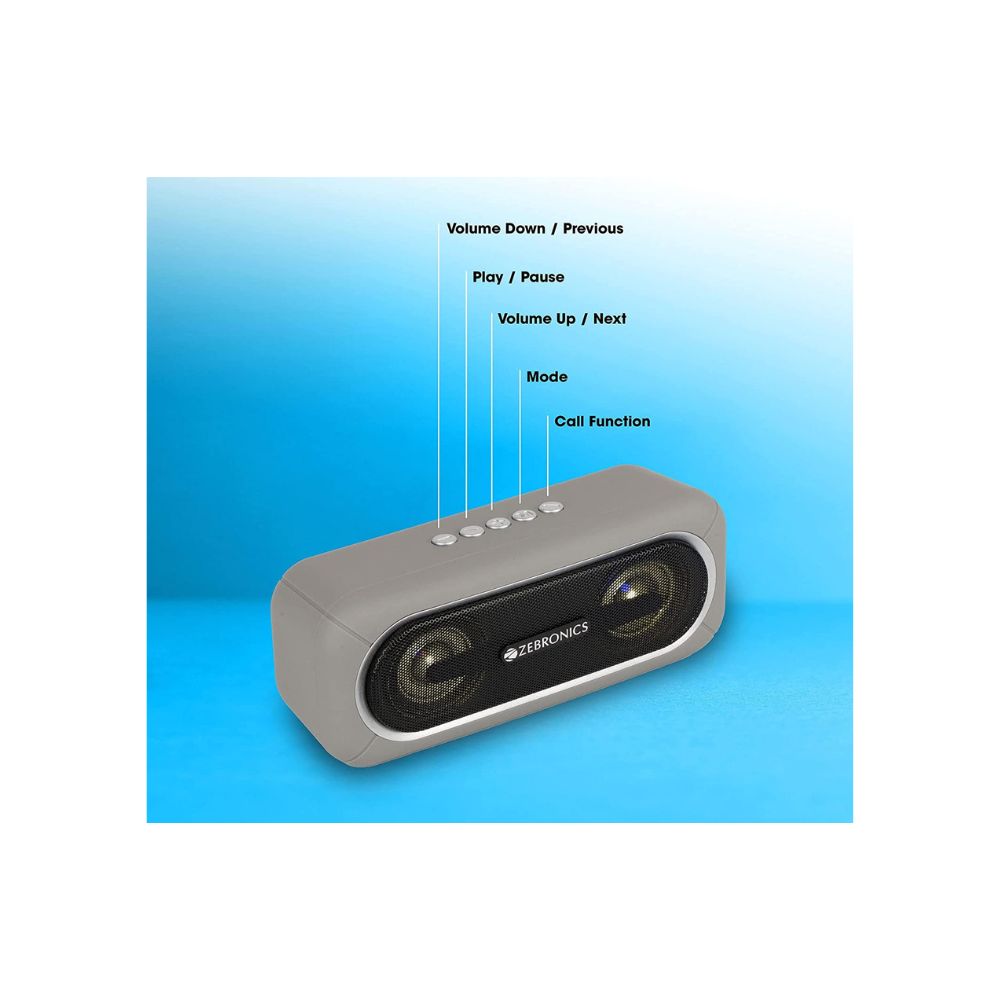 Zebronics Zeb-Delight 20 Portable BT Speaker