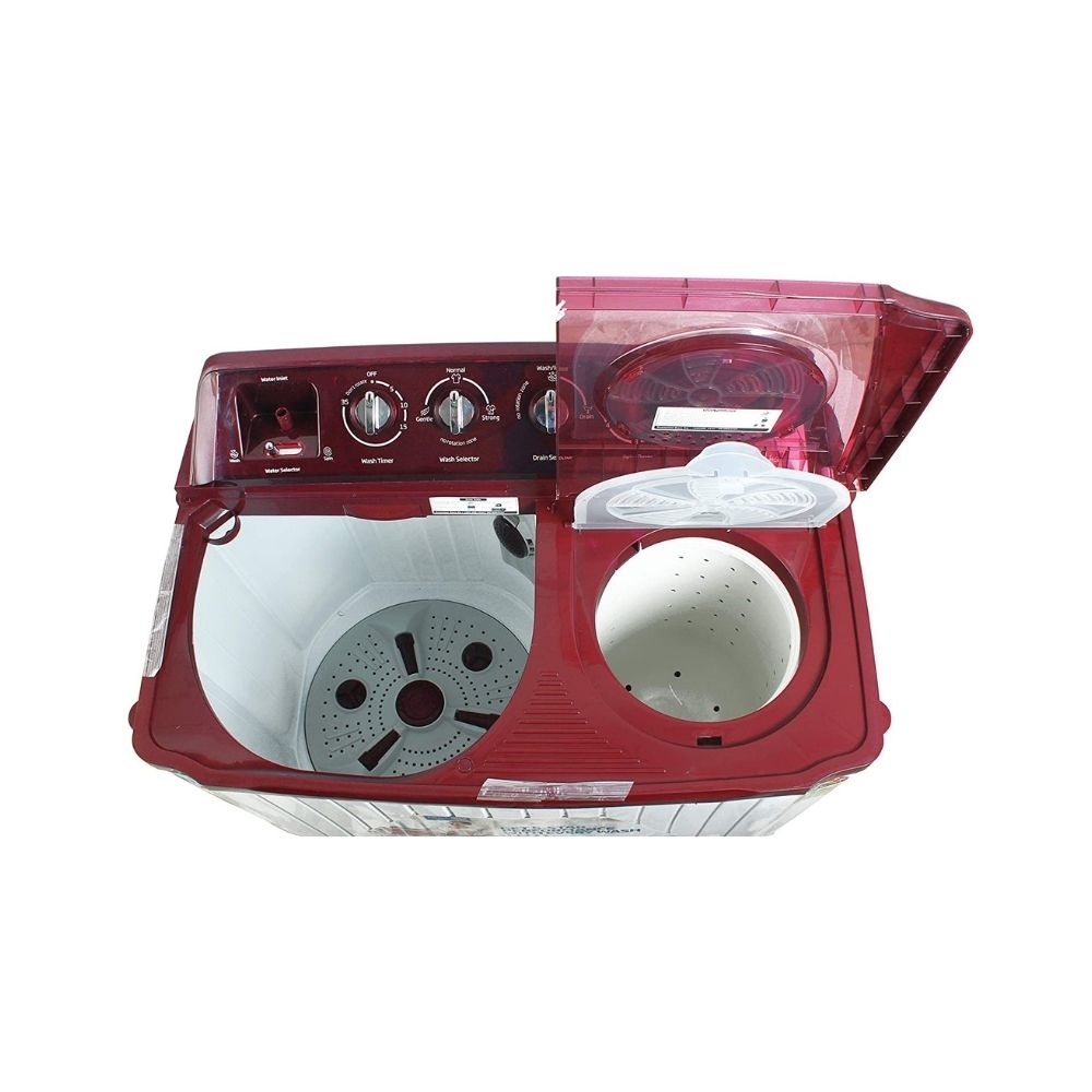 Voltas Beko 7 Kg 5 Star Semi-Automatic Top Loading Washing Machine (WTT70ABRT, Burgundy)
