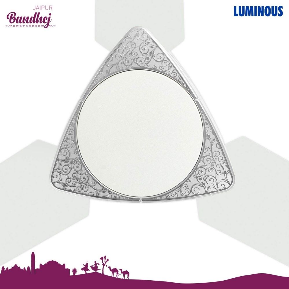 Luminous Jaipur Bandhej 1200mm Ceiling Fan (Malabar Silver)