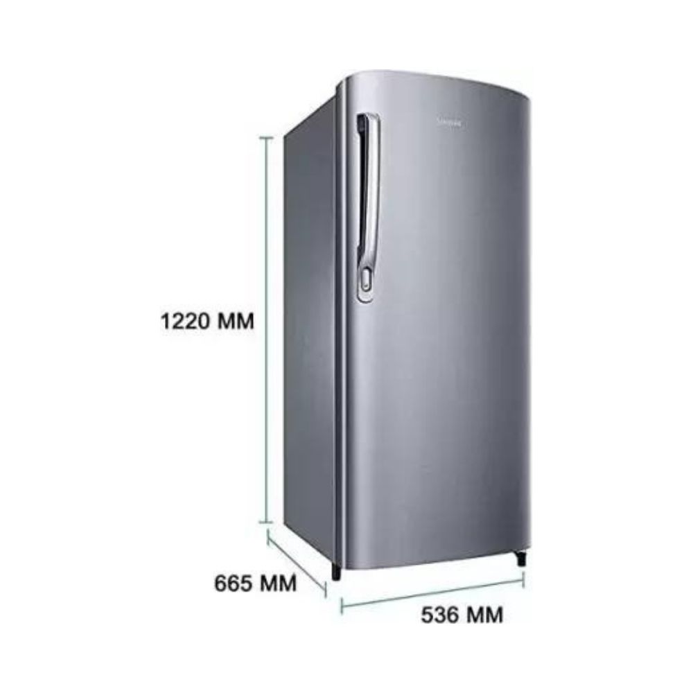SAMSUNG 195 L Direct Cool Single Door 1 Star Refrigerator  (SILVER, RR19A20CAGS/NL)
