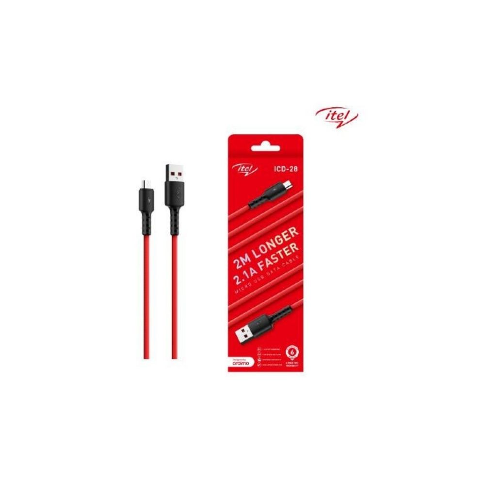 Itel ICD-28 2M Longer 2.1A Faster Micro USB Data Cable