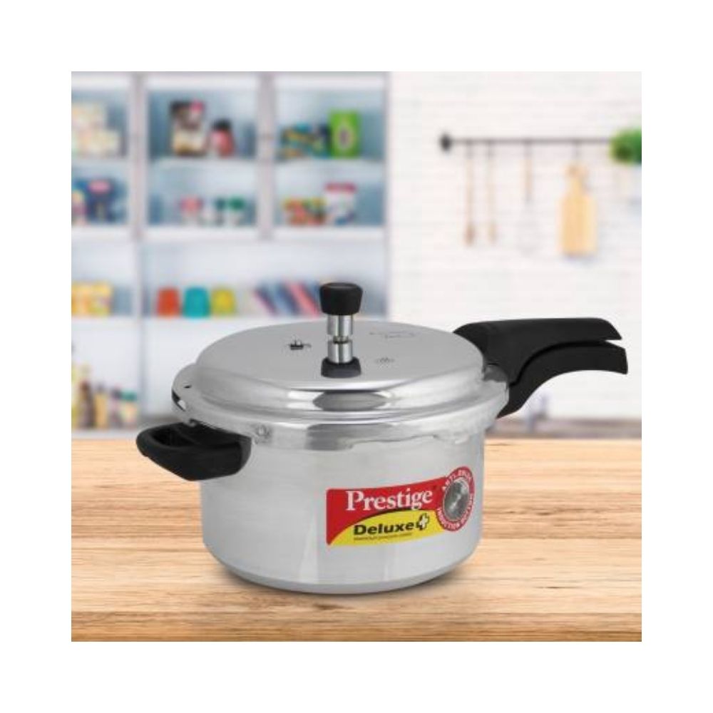 Prestige Deluxe Plus 5 L Induction Bottom Pressure Cooker  (Aluminium)