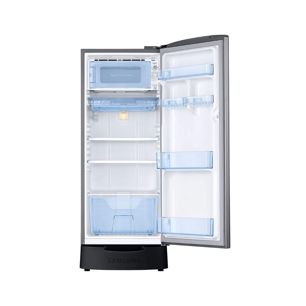 Samsung 192 L 2 Star Direct Cool Single Door Refrigerator (RR20A1Z1BS8/HL, Silver, Elegant Inox)