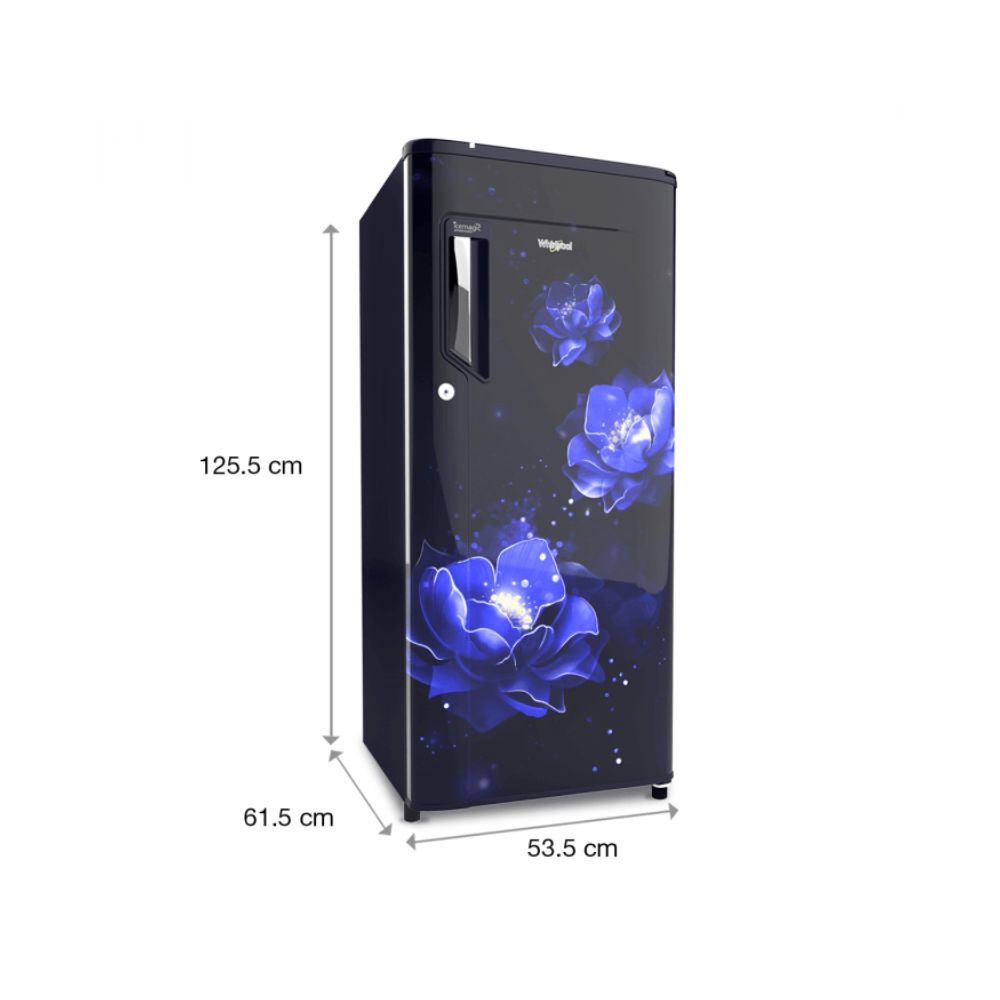Whirlpool 185 L Direct Cool Single Door 2 Star Refrigerator  (Blue, 200 impc prm 2s sapphire abyss)