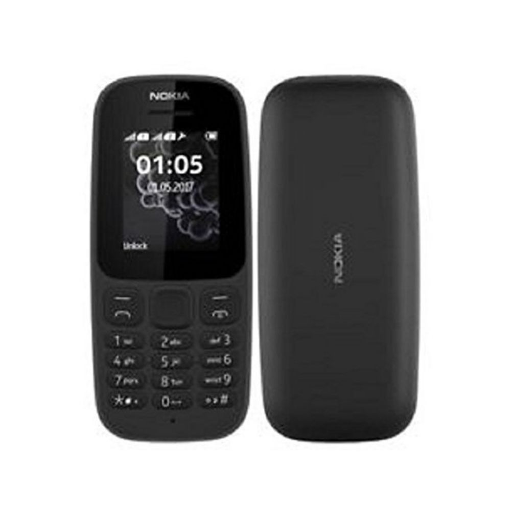 Nokia 105 (Dual SIM, Black)