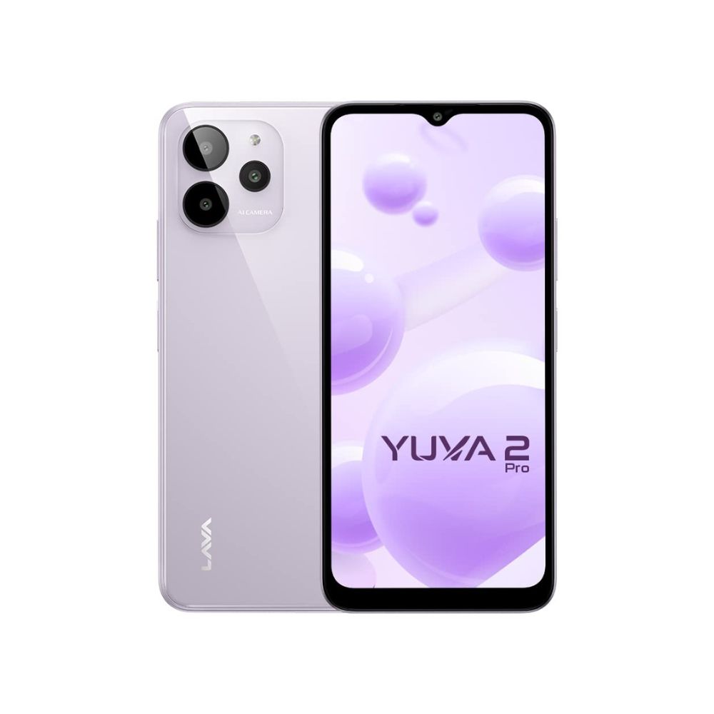 Lava Yuva 2 Pro (Glass Lavender, 4GB RAM, 64GB Storage)