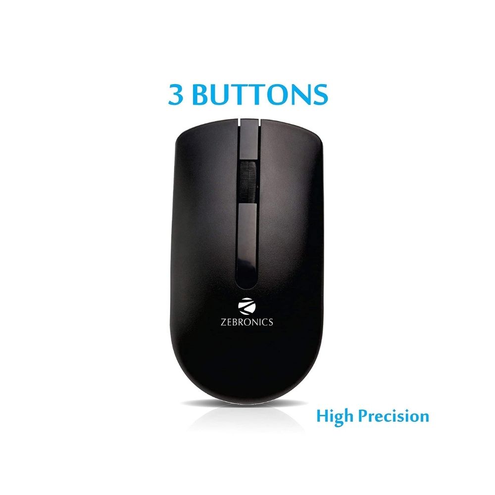 Zebronics Companion 102 Mouse & Wireless Laptop Keyboard (Black)
