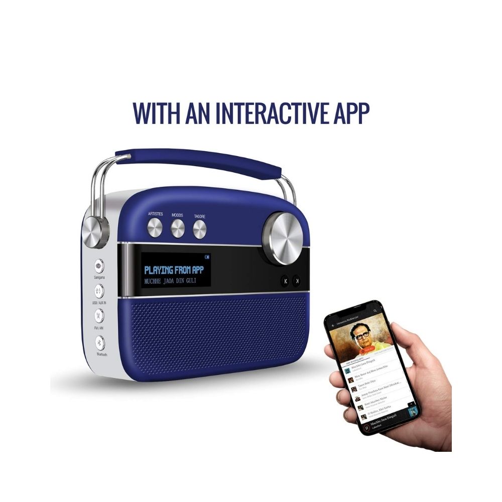 saregama Carvaan Premium Bengali 10 W Bluetooth Home Theatre  (ROYAL BLUE, 2.0 Channel)