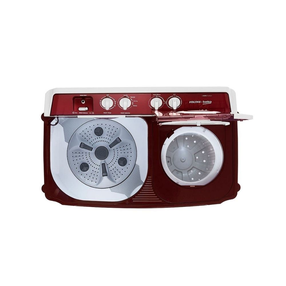 Voltas Beko 9 kg Semi Automatic Washing Machine (Burgundy) WTT90ABRT