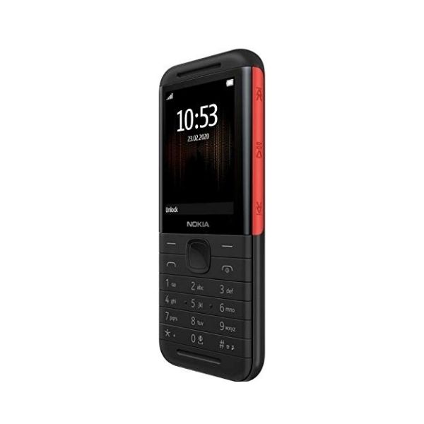 Nokia 5310 Dual SIM Feature Phone with MP3 Player, Wireless FM Radio and Rear Camera (Black/Red)
