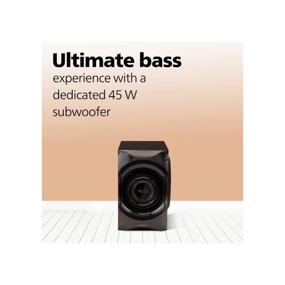 Philips Audio SPA8000B/94 5.1 Channel 120W Multimedia Speaker