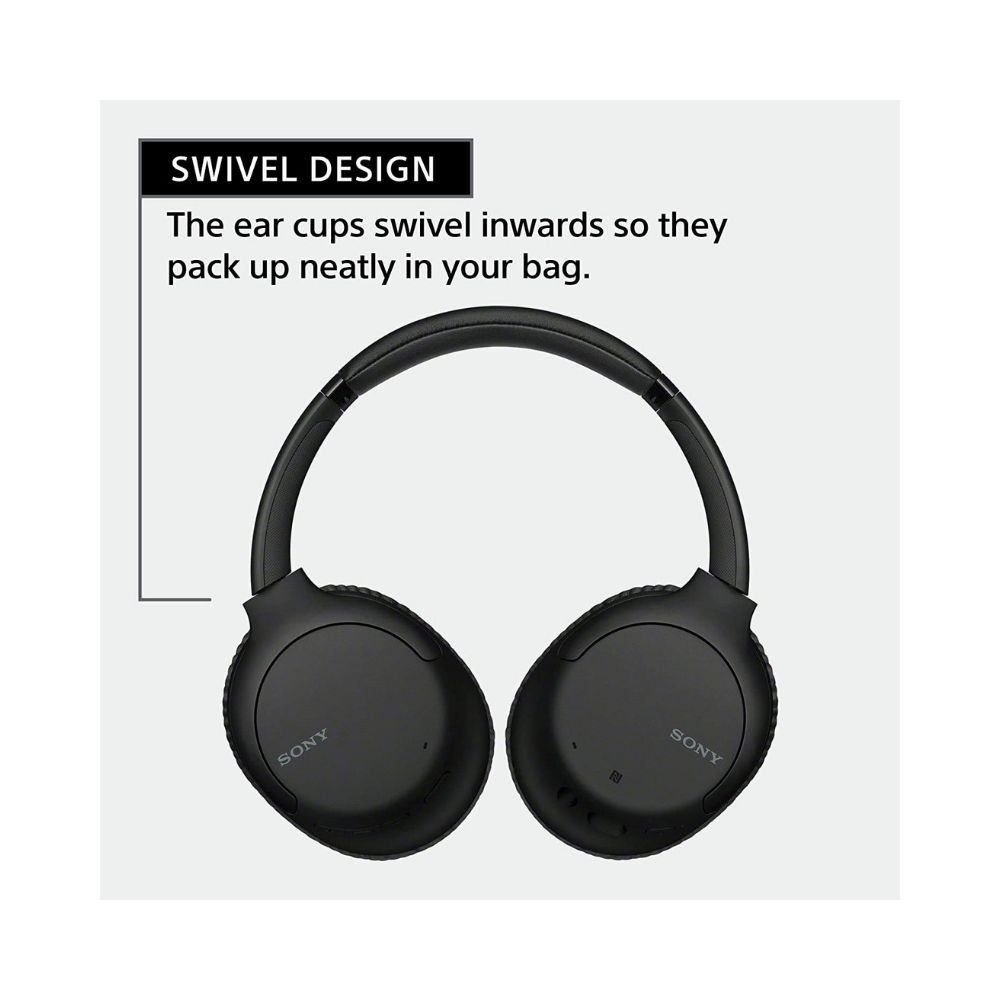 Sony WH-CH710N Active noise cancellation enabled Bluetooth Headset  (Black, On the Ear)