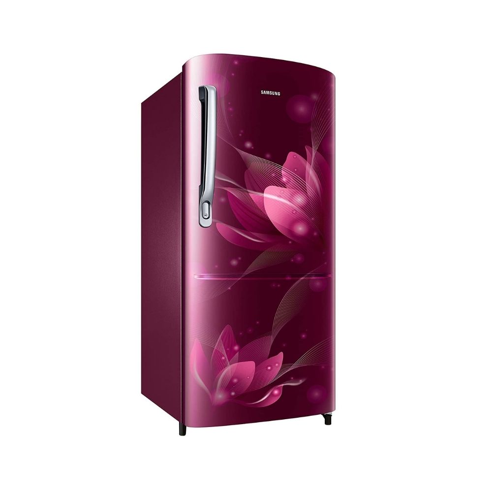 SAMSUNG 192 L Direct Cool Single Door 2 Star Refrigerator (Saffron Red, RR20A271BR8/NL)