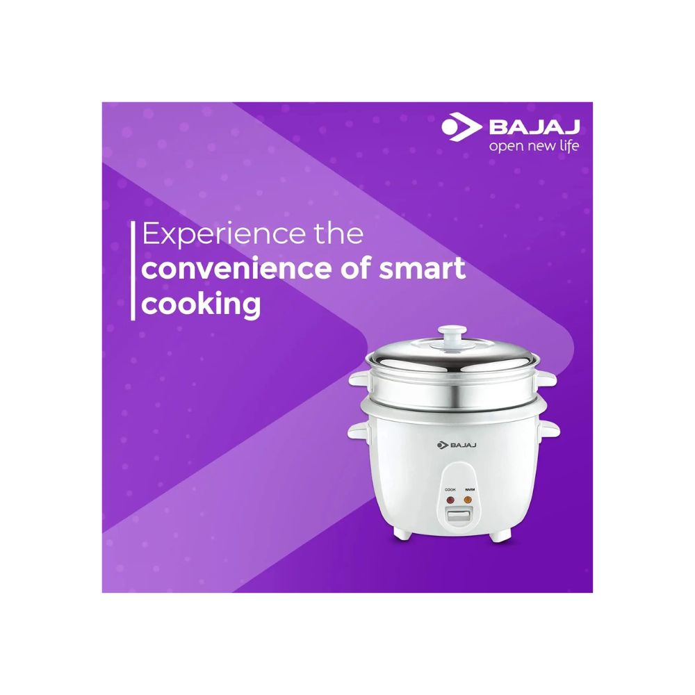 Bajaj RCX 7 1.8 Liters Rice Cooker, Multicolour