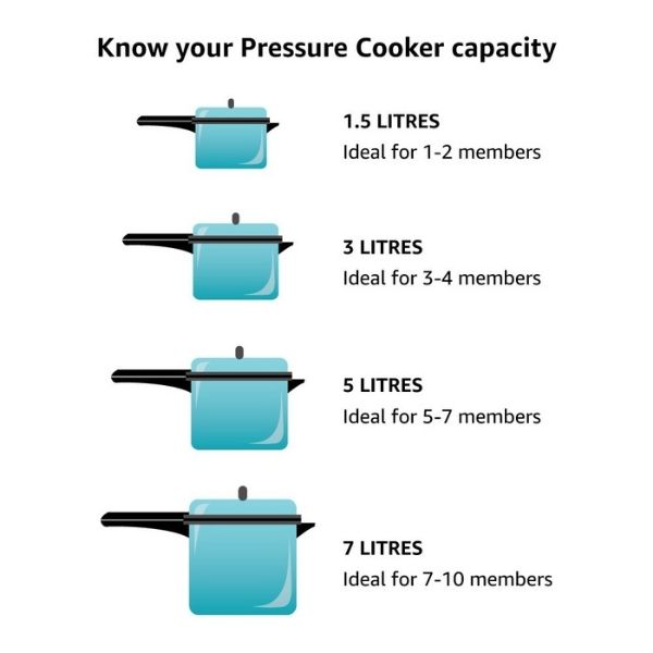 Prestige Nakshatra Aluminium Pressure Cooker, 3 Litres