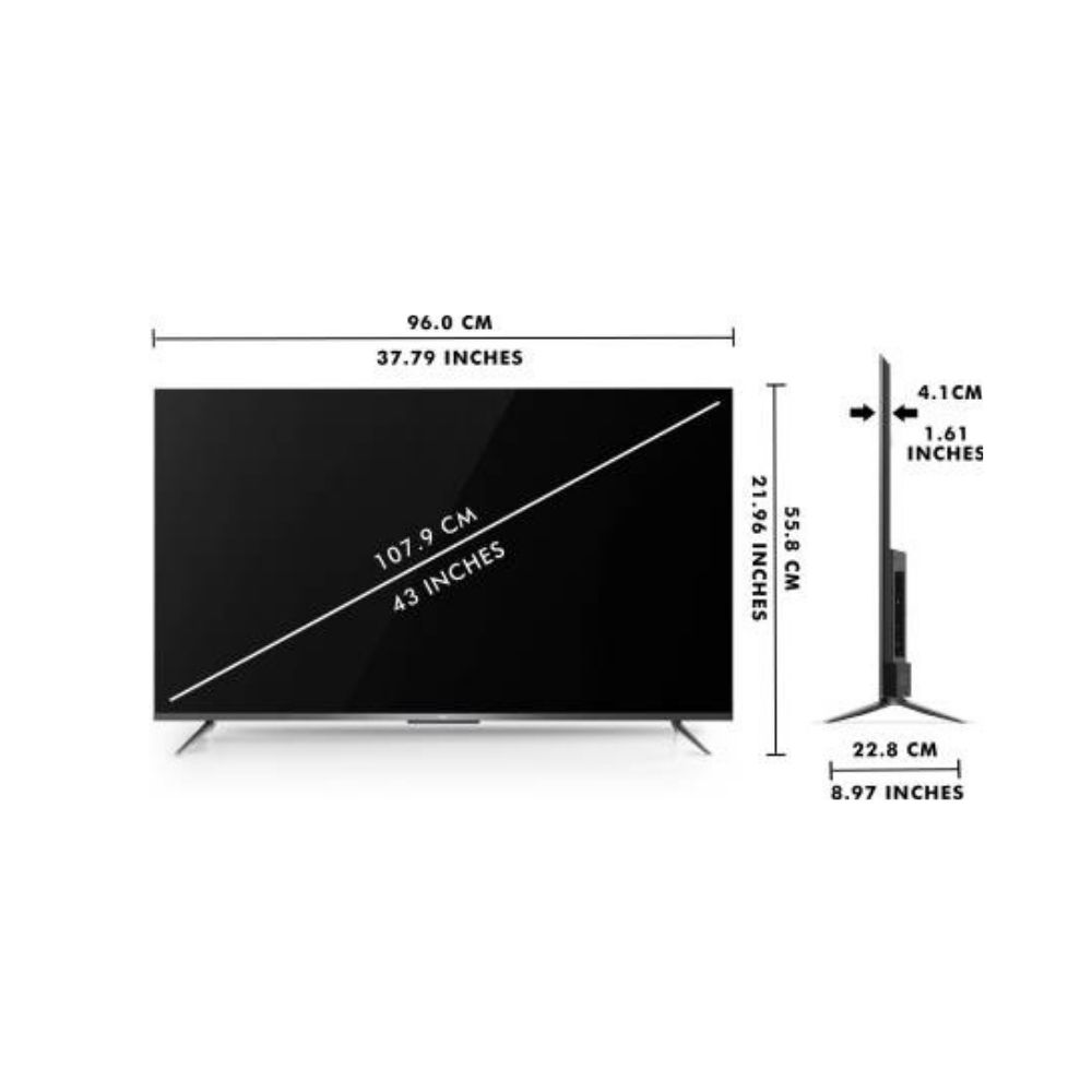 TCL P715 108 cm (43 inch) Ultra HD (4K) 43P715