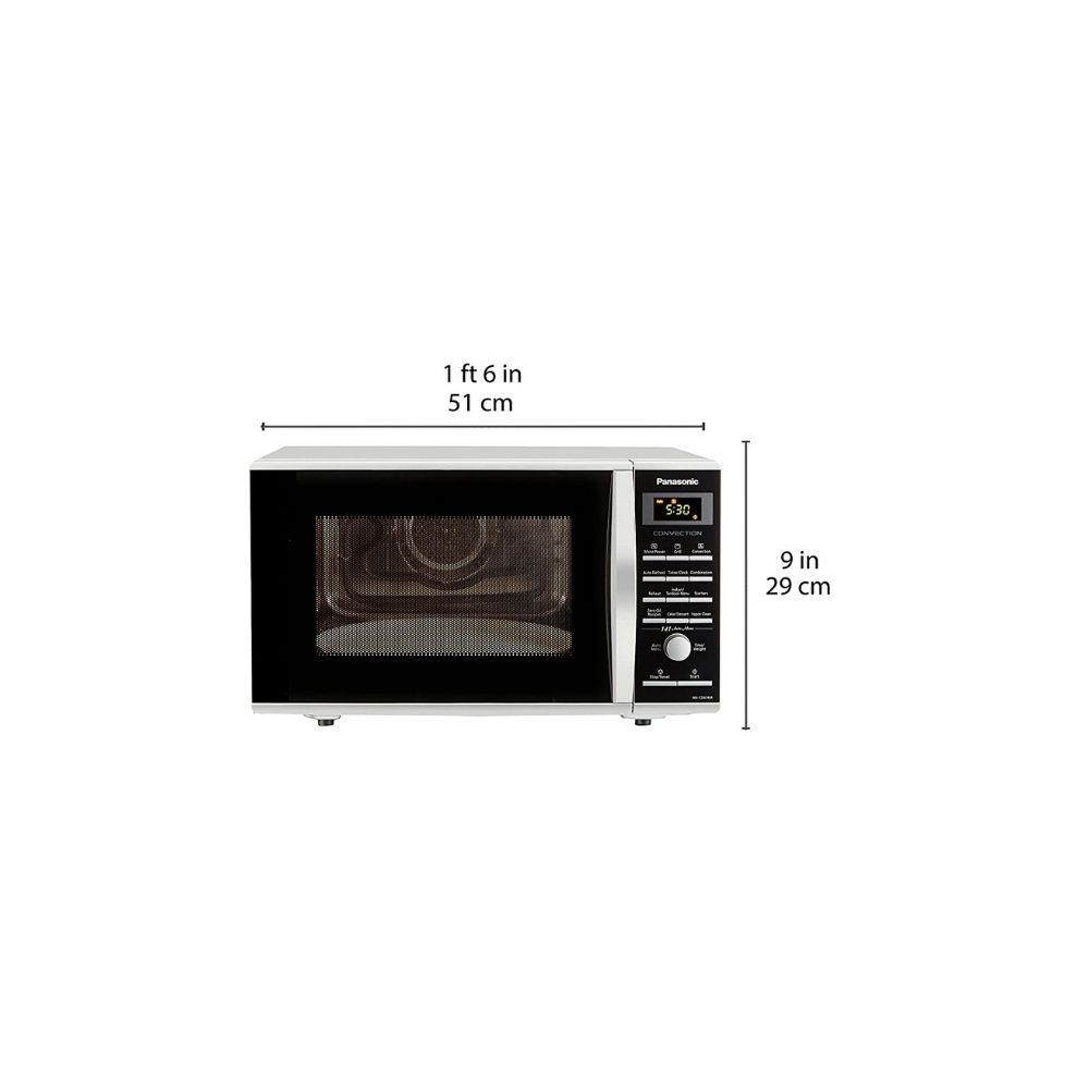 Panasonic 27L Convection Microwave Oven(NN-CD674MFDG,Silver, Rotisserie)