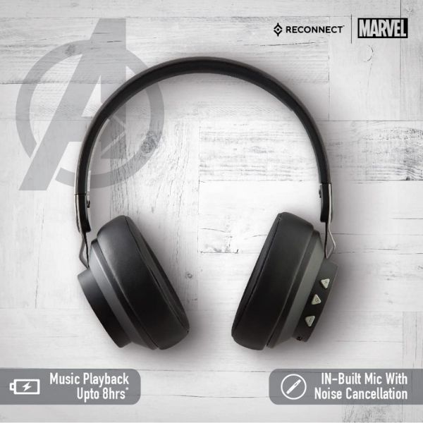 Reconnect Marvel Avengers Wireless Over Ear Metallic Headphone