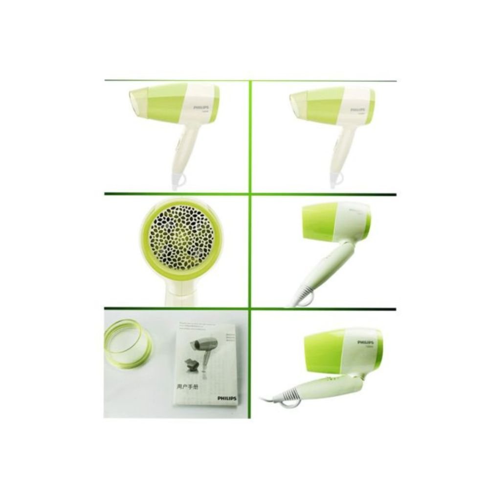 Philips Essential Care BHC015 1200 W Green, White Hair Dryer  (1200 W, Green)