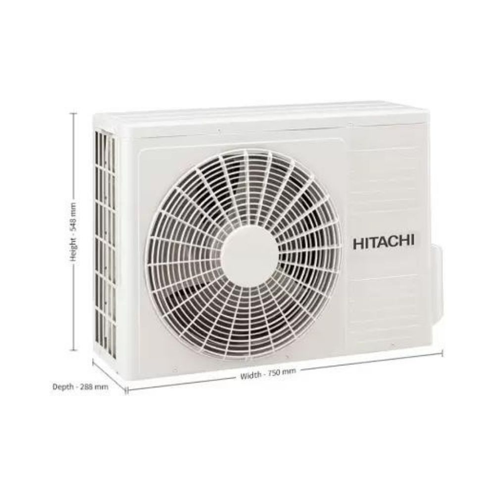Hitachi 1.5 Ton 3 Star Split AC - Gold, White (RSOG318HFDO, Copper Condenser)