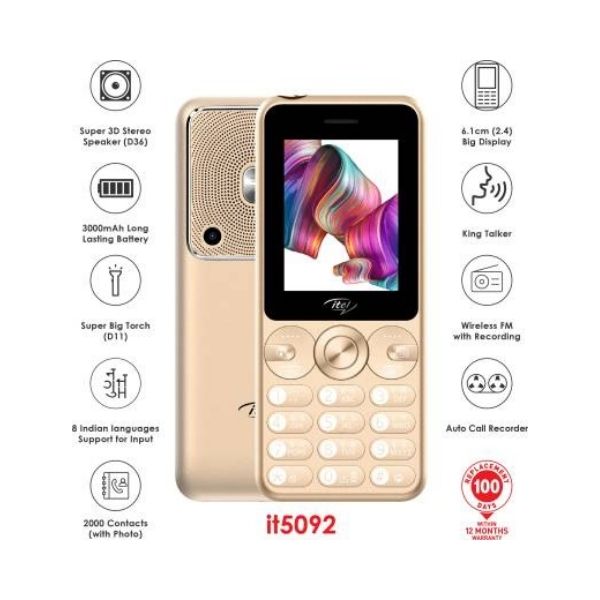 itel Muzik 400 (it 5092 Champagne Gold)