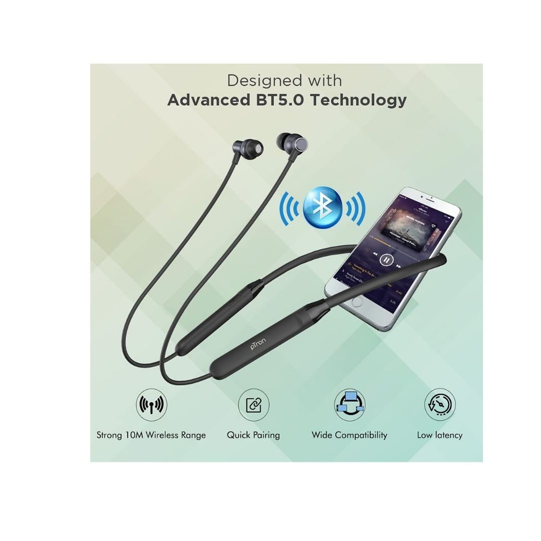 PTron Tangent Evo Bluetooth Headset(Black)
