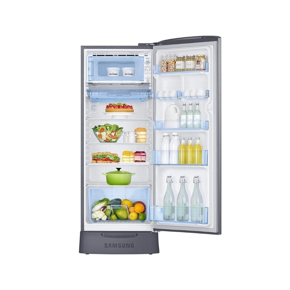 Samsung 230 L 3 Star Inverter Direct Cool Single Door Refrigerator Silver (RR24A282YS8/NL)