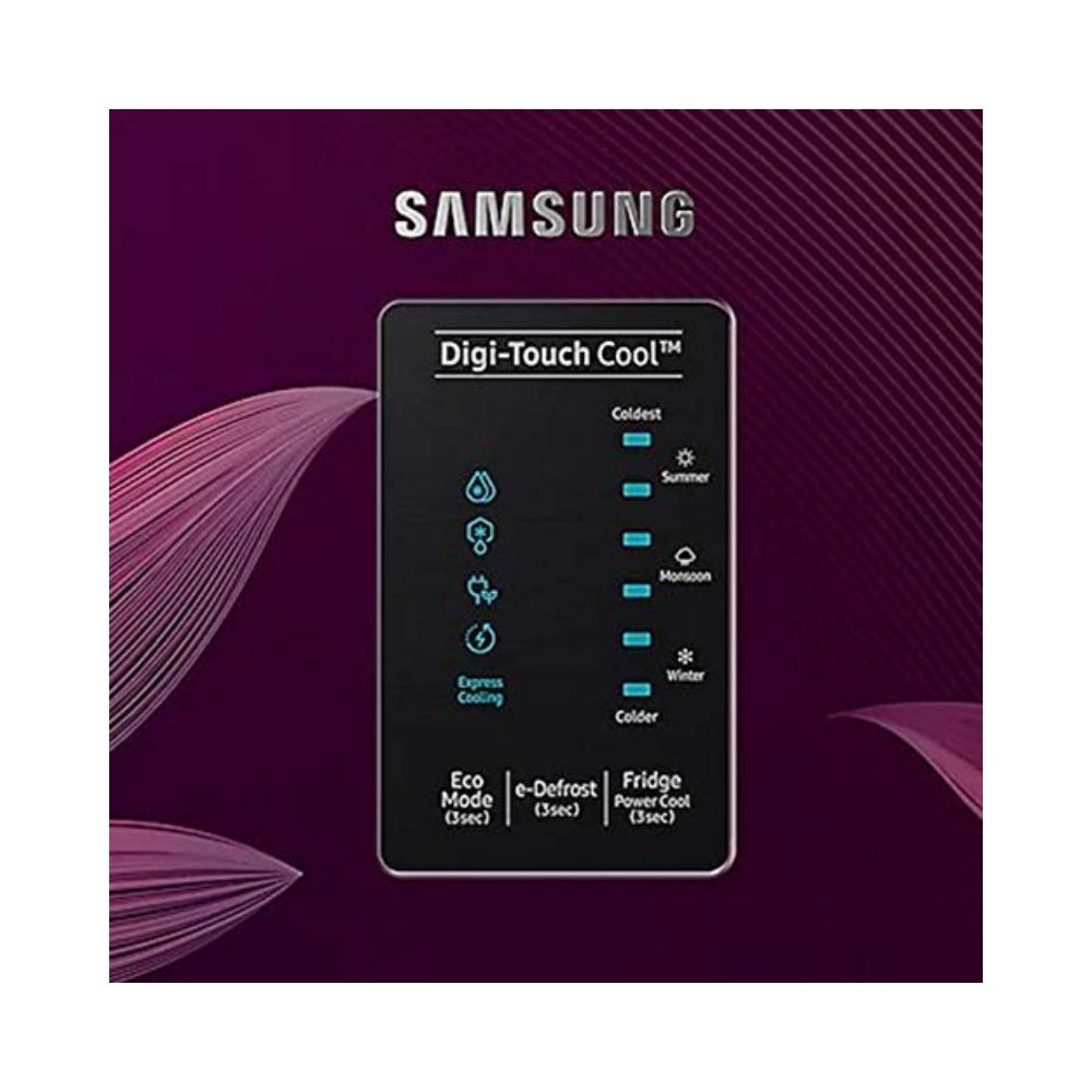 Samsung 198 L 4 Star Direct Cool Single Door Refrigerator Paradise Bloom Purple (RR21A2F2X9R/HL)