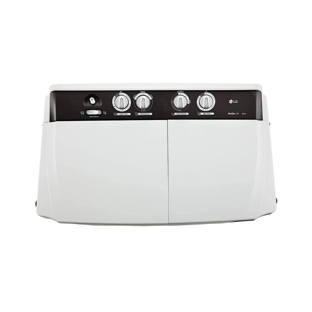LG 9 kg 5 Star Rating Semi Automatic Top Load Grey, White  (P9040RGAZ)
