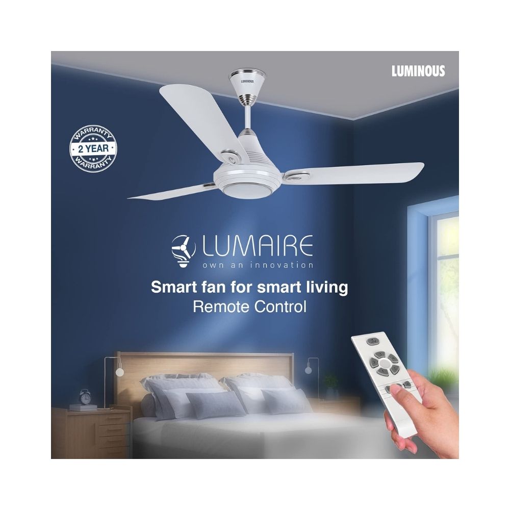 Luminous Lumaire LED Ceiling Fan with Remote (White)