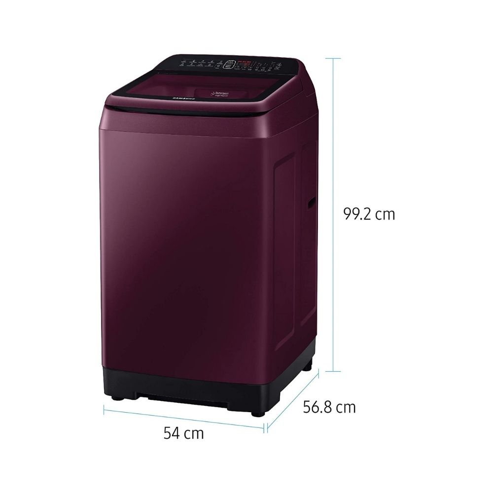 Samsung 7.0 Kg Inverter 5 star Fully-Automatic Top Loading Washing Machine (WA70N4261FF/TL, Plum, Wobble Technology)