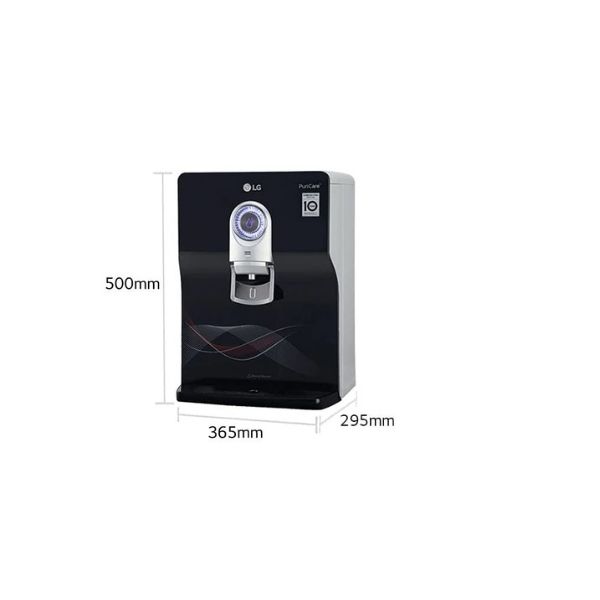 LG WW184EPB 8 L RO + UV + MB Water Purifier  (Black with Wave Pattern)