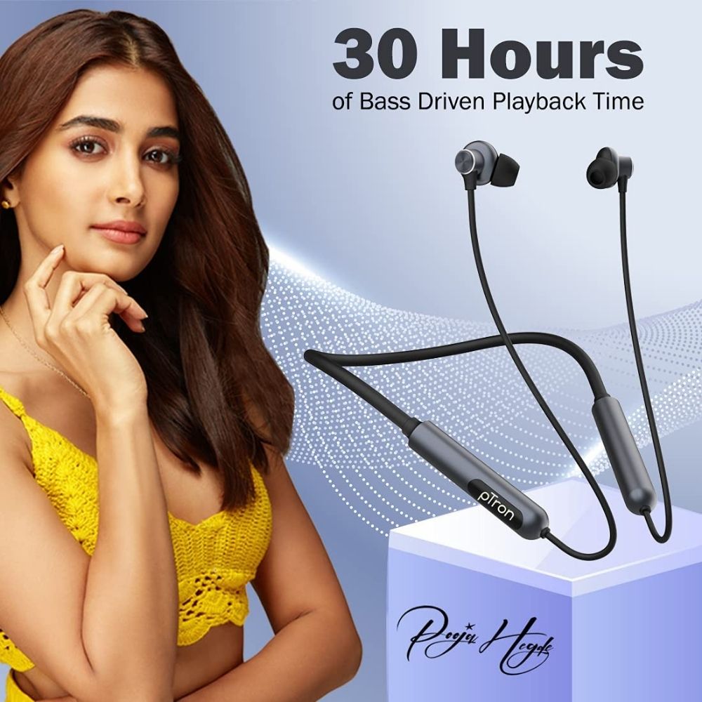 PTron Tangent Pixel ENC Wireless Bluetooth 5.1 Headphones 