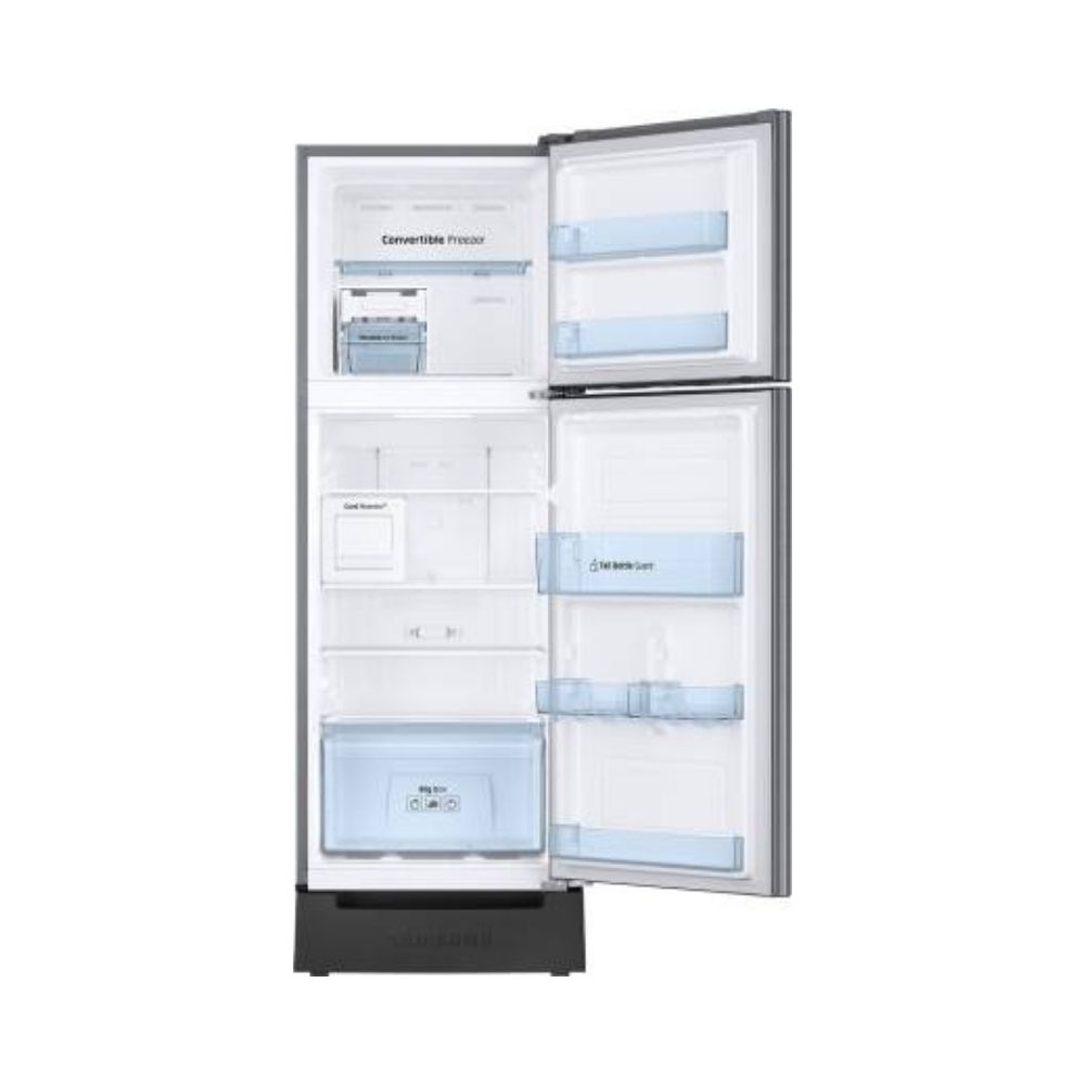 Samsung 244 L Frost Free Double Door 2 Star Refrigerator  (Ez Clean Steel(Silver), RT28A3C22SL/HL)