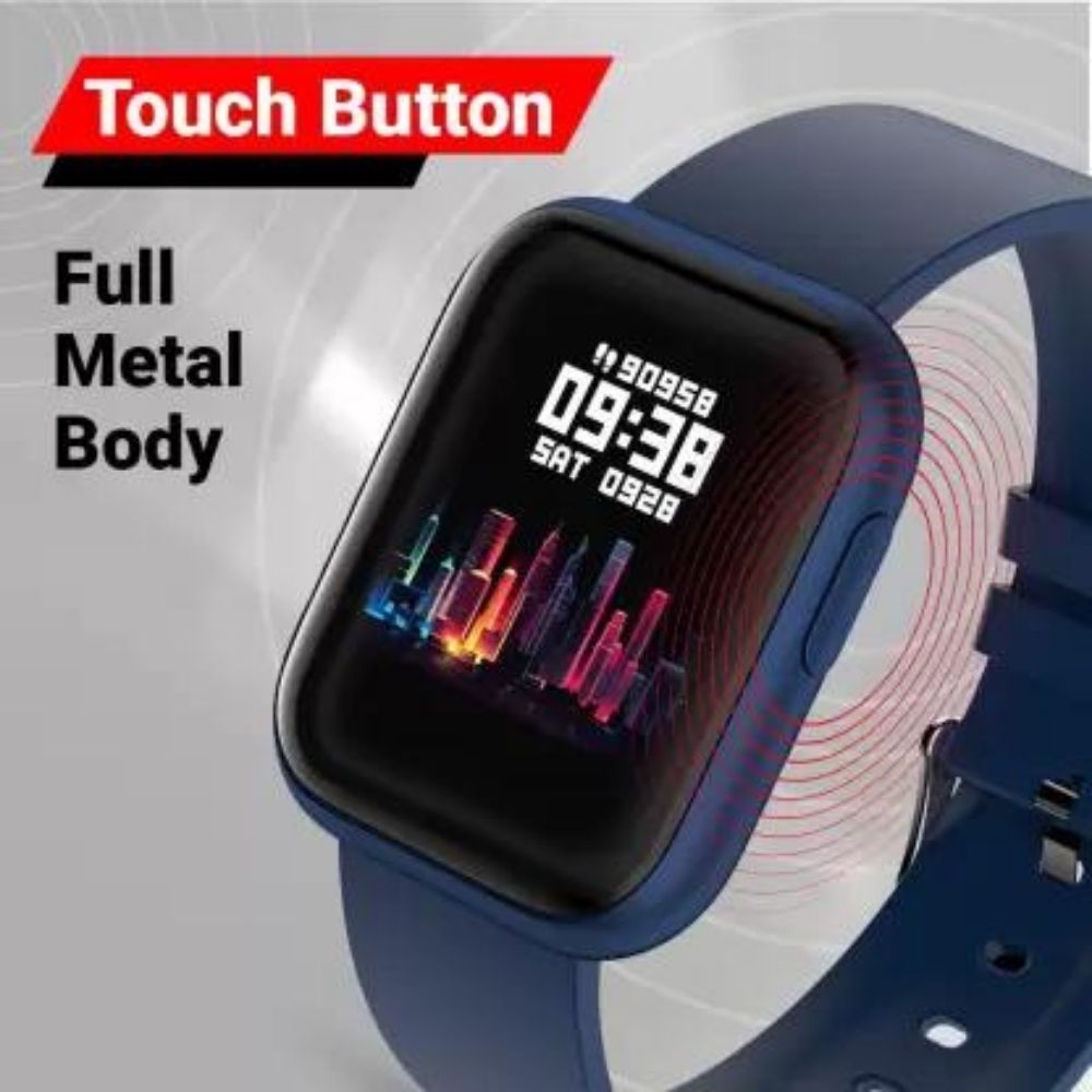 Fire-Boltt Ninja Pro Full Metal SpO2 Smartwatch  (Blue Strap)