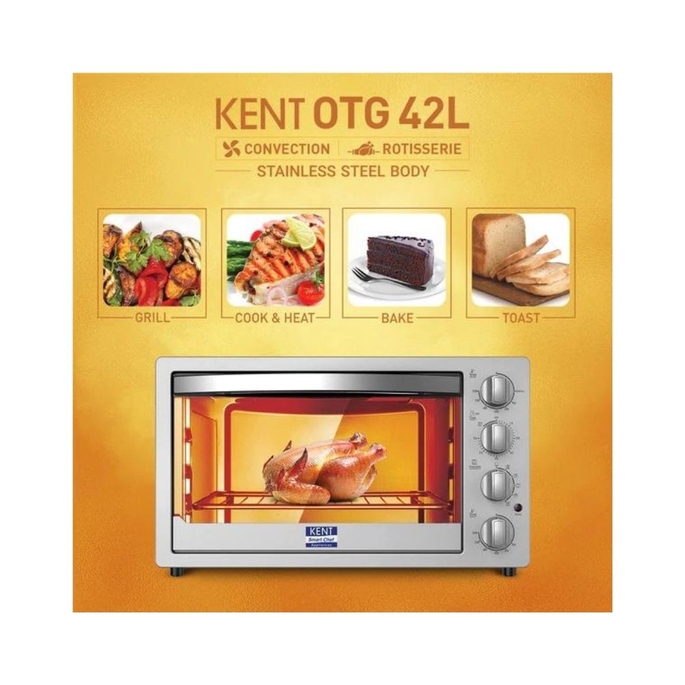 Kent 42-Litre 16080 Oven Toaster Grill (OTG)  (Silver)