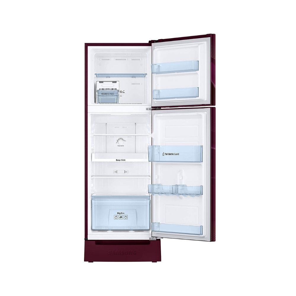 Samsung 253 L 2 Star Frost Free Double Door Refrigerator Saffron Red (RT28A3122R8/HL)