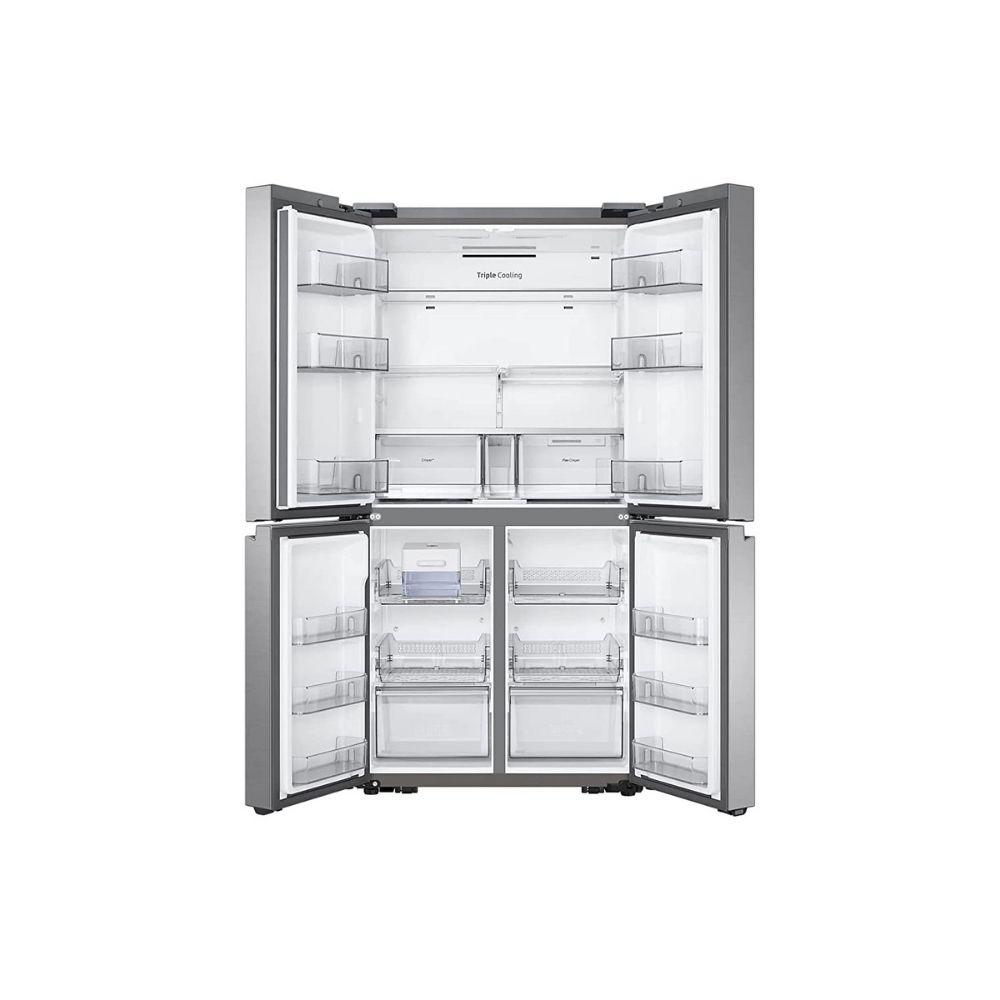 Samsung 705 L Dual Flex Zone Flex CrisperTM Frost Free Digital Inverter French Door Refrigerator (RF70A90T0SL/TL, Real Stainless)